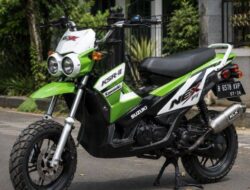 Modifikasi Suzuki Nex FI Terinspirasi Kawasaki KSR-II, Tampil Unik dan Tetap Fungsional