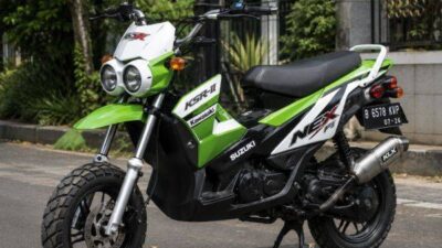 Modifikasi Suzuki Nex FI Terinspirasi Kawasaki KSR-II, Tampil Unik dan Tetap Fungsional